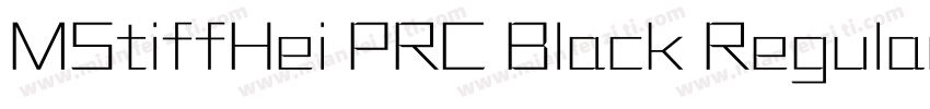 MStiffHei PRC Black RegularVersion字体转换